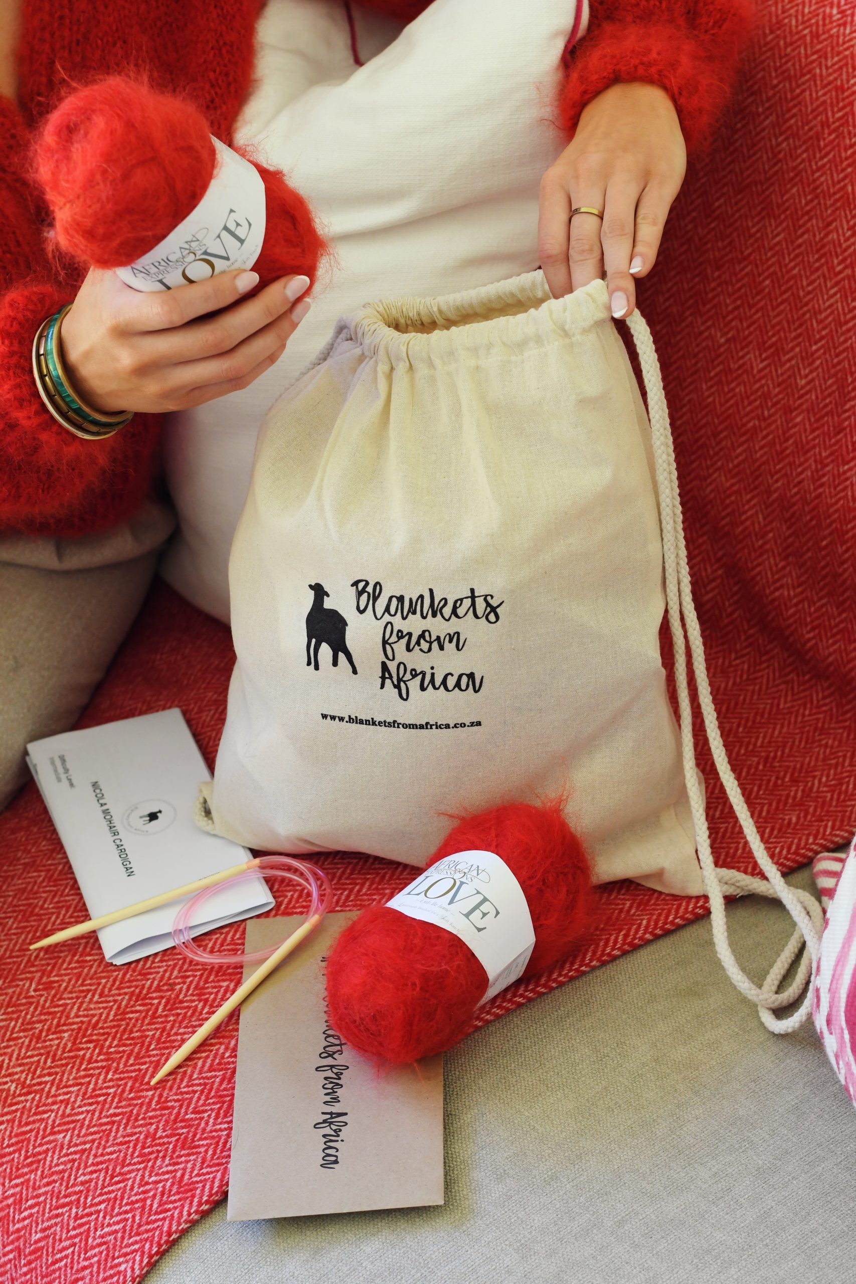 Knit Your Own: Nicola Mohair Cardigan - Blankets From Africa